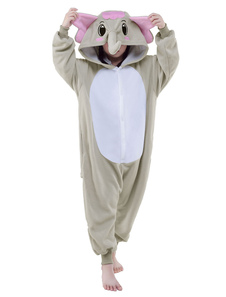 Costume Carnevale Kigurumi Pigiama 2020 Elefantino Tutina per ba