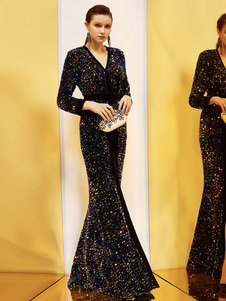 vestito paillettes mizuno