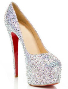 Gorgeous Colorful 4 3/4'' High Heel Rhinestone Fashion Shoes
