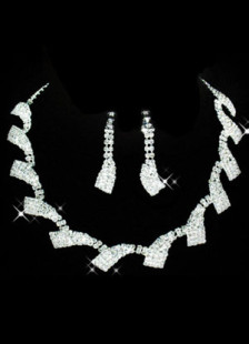 Ensemblede bijoux avec rhinestone