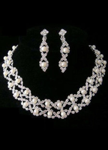 Ensemblede bijoux de mariage avec pendentif fleur