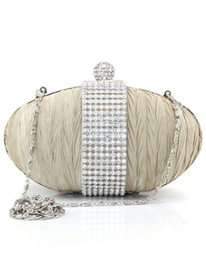 Ovale forme pochette et anse chaîne gourmette