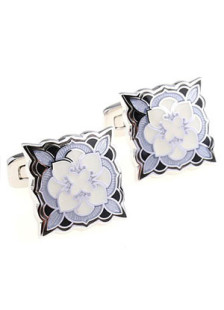 Bouton de manchette en forme de fleur