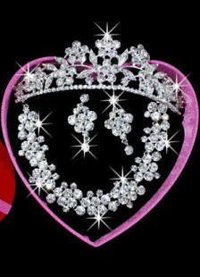 Ensemble de bijoux luxueux de soirée Cubic Zirconia