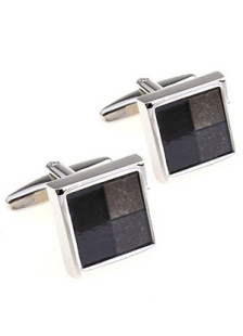 Bouton de manchette carré