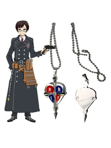 Ao pas Exorciste alliage blanc Anime broche collier