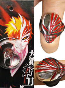Anneau cosplay dans un boitier rouge en alliage, BLEACH urosaki Ichigo Hollows