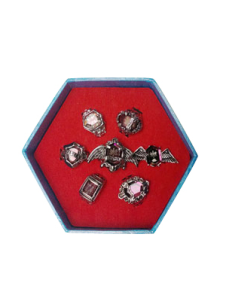 Ensemble anneau manga alliage pourpre Katekyo Hitman Reborn