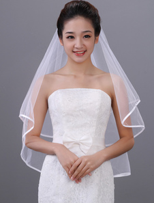 Voile à coude 1 couche en tulle classique