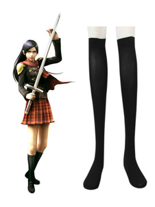 Bas en coton noir de cosplay de Final Fantasy