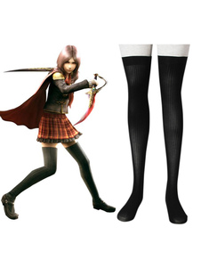 Chaussettes noires de cosplay de Final Fantasy