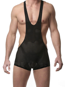 Longerie parfaite en lycra modèle filet avec bretelles