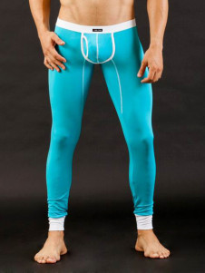 Sous-pantalon homme moulant, bleu