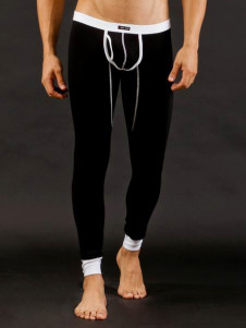 Sous-pantalon homme moulant en modal noir