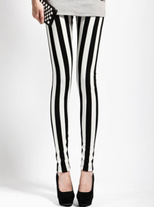 Caleçon féminin en polyester bicolore avec rayure