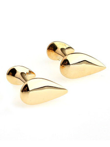 Bouton de manchette or artistique