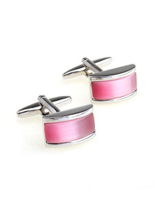 Bouton de manchette rose artistique