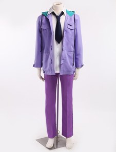 Akise Aru caractère venu de The Future Diary costume violet de cosplay
