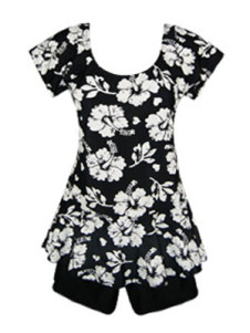 Attrayant maillot de bain 1 piece mode en polyester noir style artistique plissé