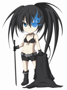 Toussaint Cosplay ROCK SHOOTER Black Rock Shooter Animé coussins couverture