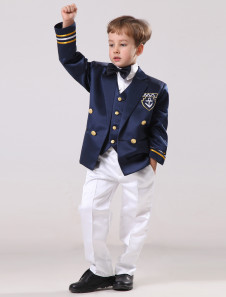 Costumes de style académique pour enfant cortège en satin