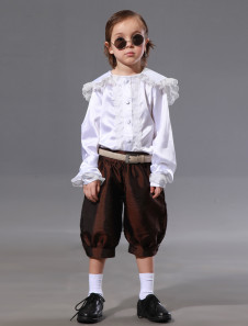 Costume de cortège enfant en taffetas de style classique