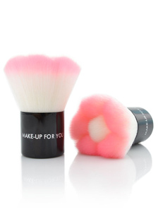 Brosse à poudre de maquillage rose