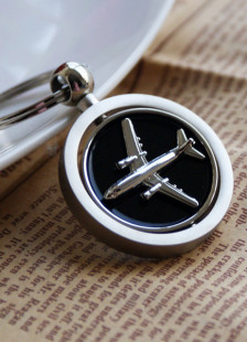 Destination Wedding Swivel Center Plane Keyring In Gift Box