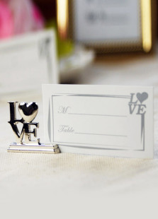 Support de carte métallique argent de 4 pièces