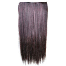 Extensions de cheveux modernes longues châtain foncé lisses