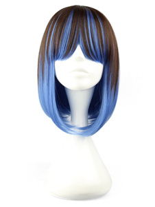 Perruque lolita courte dreoite bicolore dégradée
