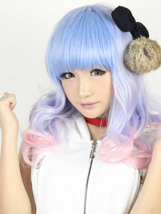 Perruque lolita moyenne de couleur dégradée