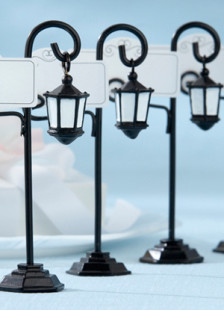 Support de carte de jardin métallique noir