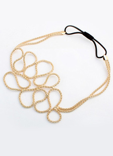 Bandeau métallique métal doré unique pour femme