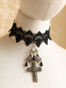 Lolita Collier croix Gothique coton mignon