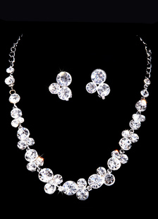 Ensemble de bijoux doux de soirée rhinestone