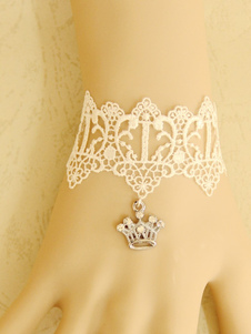 Lolita bracelet creusé avec couronne