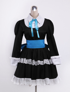 Costume cosplay culotte et bas avec porte-jarretelle en coton