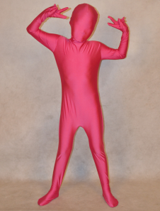Vêtement de zentai fuchsia enveloppé pour enfant