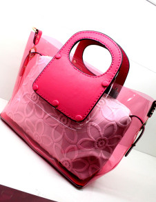 Elegant Lace PVC Women's Tote Bag 