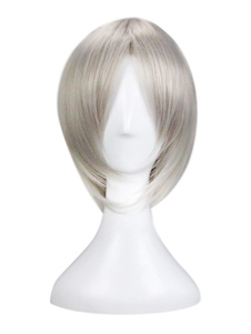 Toussaint Cosplay Perruque Gris foncé le labyrinthe magique Jafar