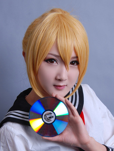 Carnevale Parrucche cosplay di Vocaloid di Kagamine Rin / Len Ca