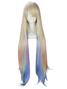 Perruque coloré graduées lisses longues à mèches lolita