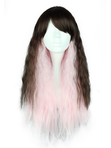 Split couleur rayonne Lolita longue perruque
