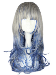 Fantastique perruque lolita longue à mèches