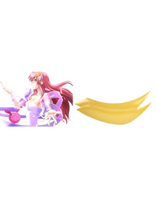 Concise Gundam Seed Lacus Clyne résine bijoux fantaisie Anime