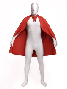 Spandex Poncho unisexe mignon catsuit Lycra Bordeaux chic