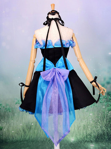 Toussaint Cosplay Costume Robe bleue Vocaloid Hatsune Miku Lolita