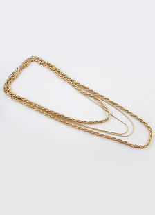 Chaîne en or Lobster Claw fermoir Bronze Fashion collier pour femme