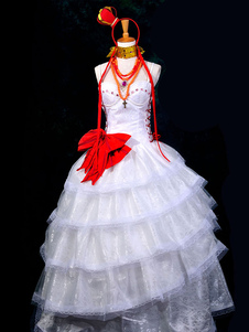 Toussaint Cosplay Costume Vocaloid Megurine Luka mariage robe